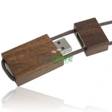 USB Flash Drive Style Wood Lanyard